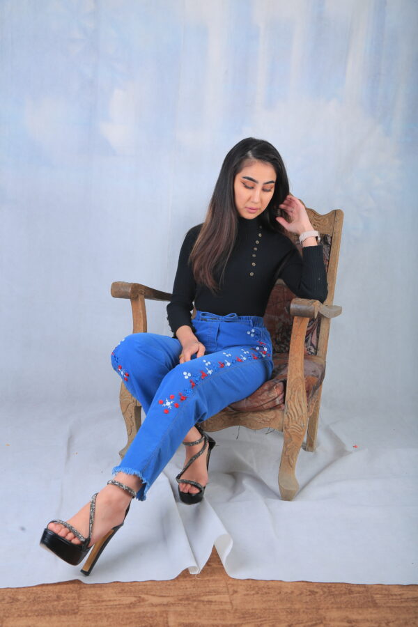 Embroidered Blue Jeans - Image 6