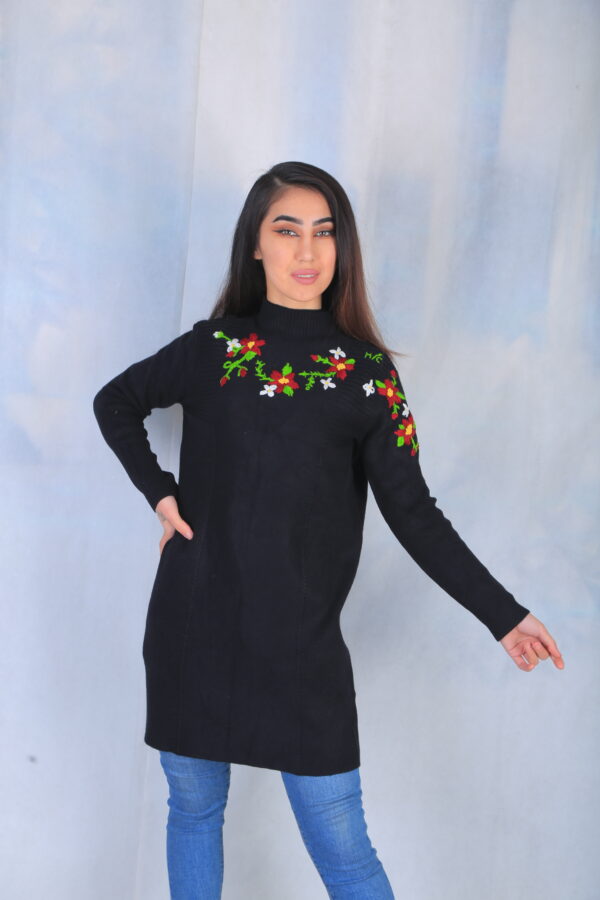 Black Embroidered Sweater - Image 15