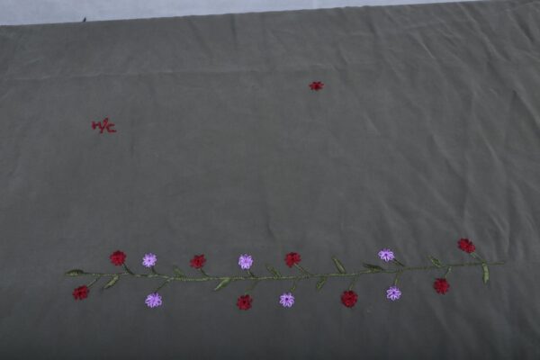 Embroidered Dark Green Scarf - Image 13