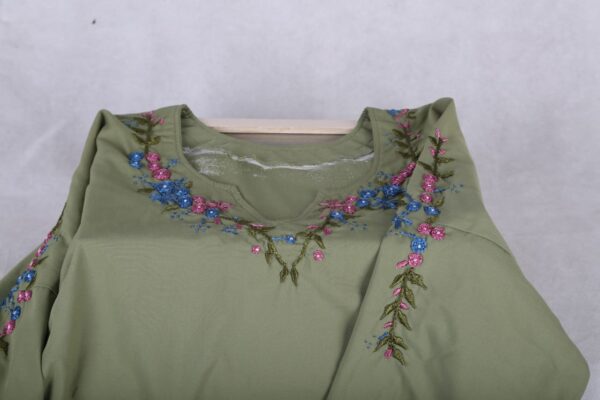 Green Shirt Light Embroidered - Image 4