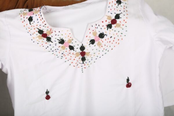 White Cotton Blend Shirt - Image 13