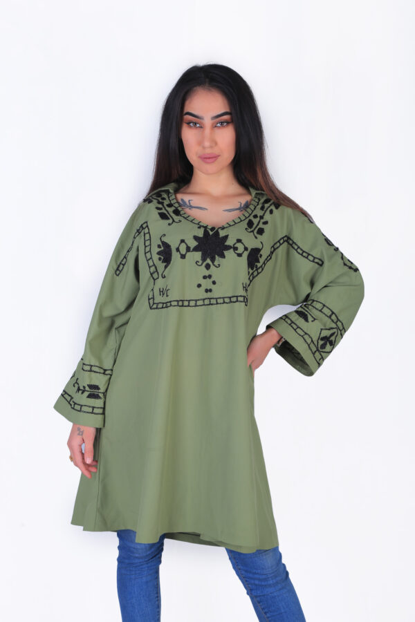 Green with Black Embroidery - Image 3