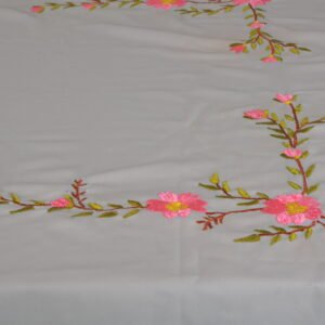 Garden of Grace – Embroidered Tablecloth with 4 Placemat