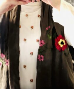 Hand-Embroidered Scarf